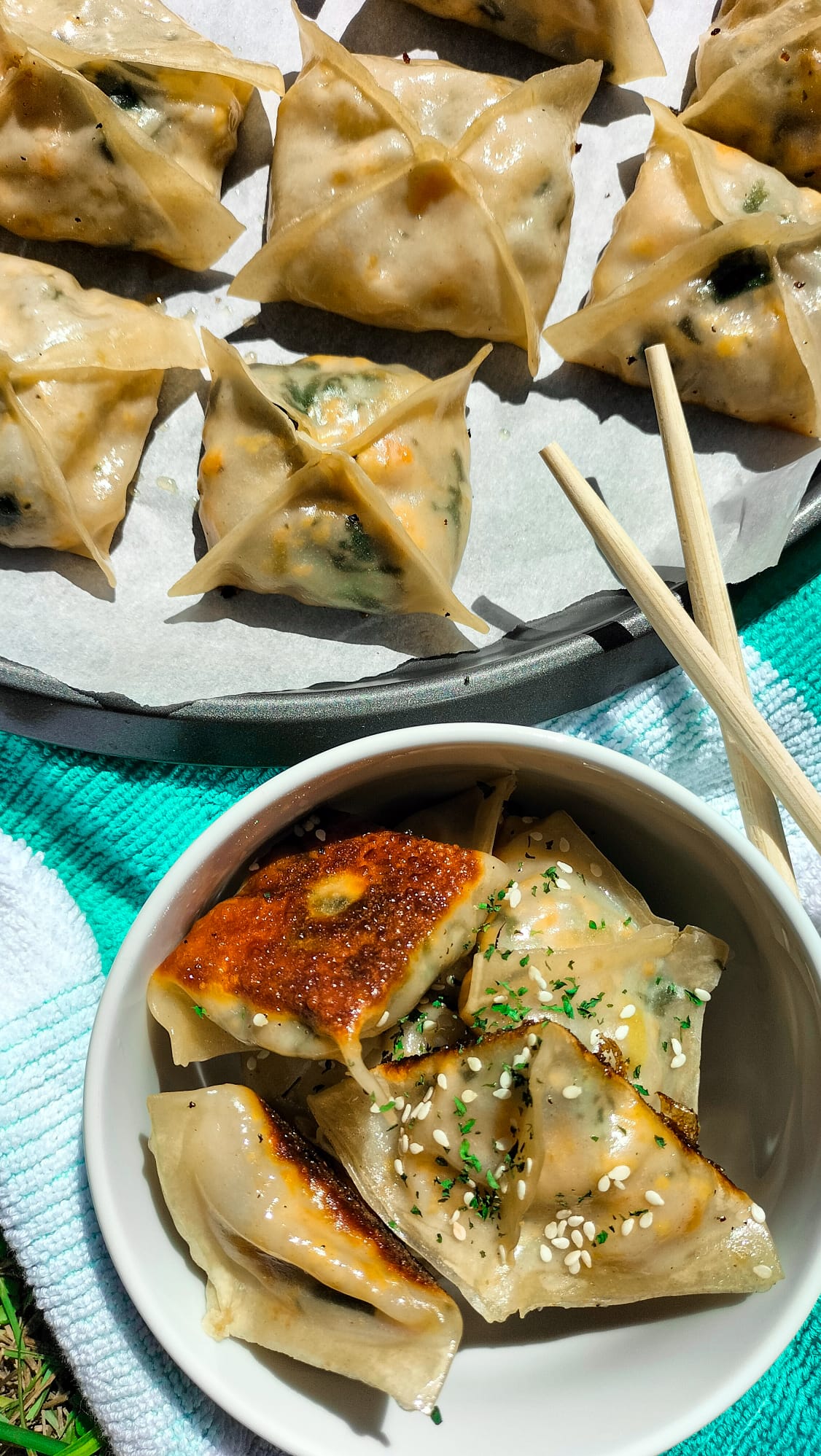 GYOZA GIAPPONESI con tofu, funghi shiitake